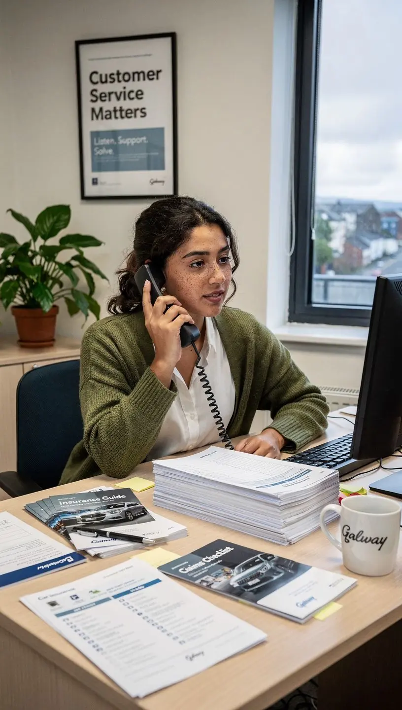 A close-up of essential documents such as a driver's license and accident report form laid out on a table.
